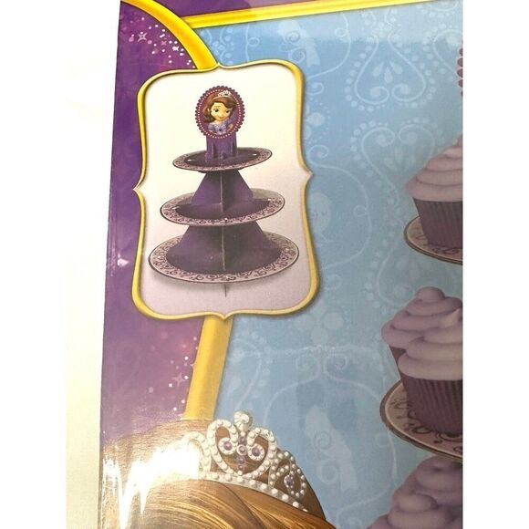 Disney Sofia the First cupcake tower with cupcake liners - Picture 4 of 8